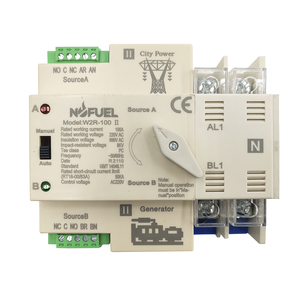 NOFUEL çift güç otomatik Transfer anahtarı W2R-100 2P 3P 4P 63A 100A 110V 220V ızgara AC jeneratör - Product Image 3