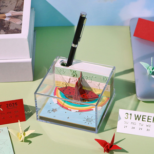 <strong>Paper</strong> Folding Bird <strong>Notepad</strong> <strong>Block</strong> 3D <strong>Paper</strong> <strong>Cube</strong> Notes Weekly Calendar Planner <strong>Notepad</strong> <strong>Paper</strong> <strong>Block</strong> With Gift Box - Product Image 2