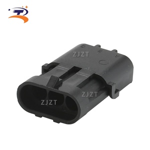 Conector de coche Delphi de 3 núcleos, enchufe de arnés de cables impermeable para uso automotriz, género masculino 12010717 - Product Image 4