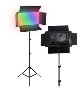 U800 RGB With <strong>2</strong>.1M Tripod <strong>2</strong>*Batteries Controller <strong>LED</strong> Video Light Dimmable Bi-Color 3200K~5600K <strong>LED</strong> Panel Light Photography - Product Image 1