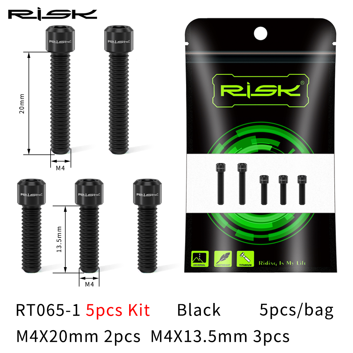 5pcs-1 set noir