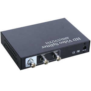 2-Port (1 <strong>Input</strong> 2 <strong>Output</strong>) <strong>BNC</strong> Video Splitter Box Coaxial Distributor Amplifier for Video Monitoring System CCTV Security Camera - Product Image 1