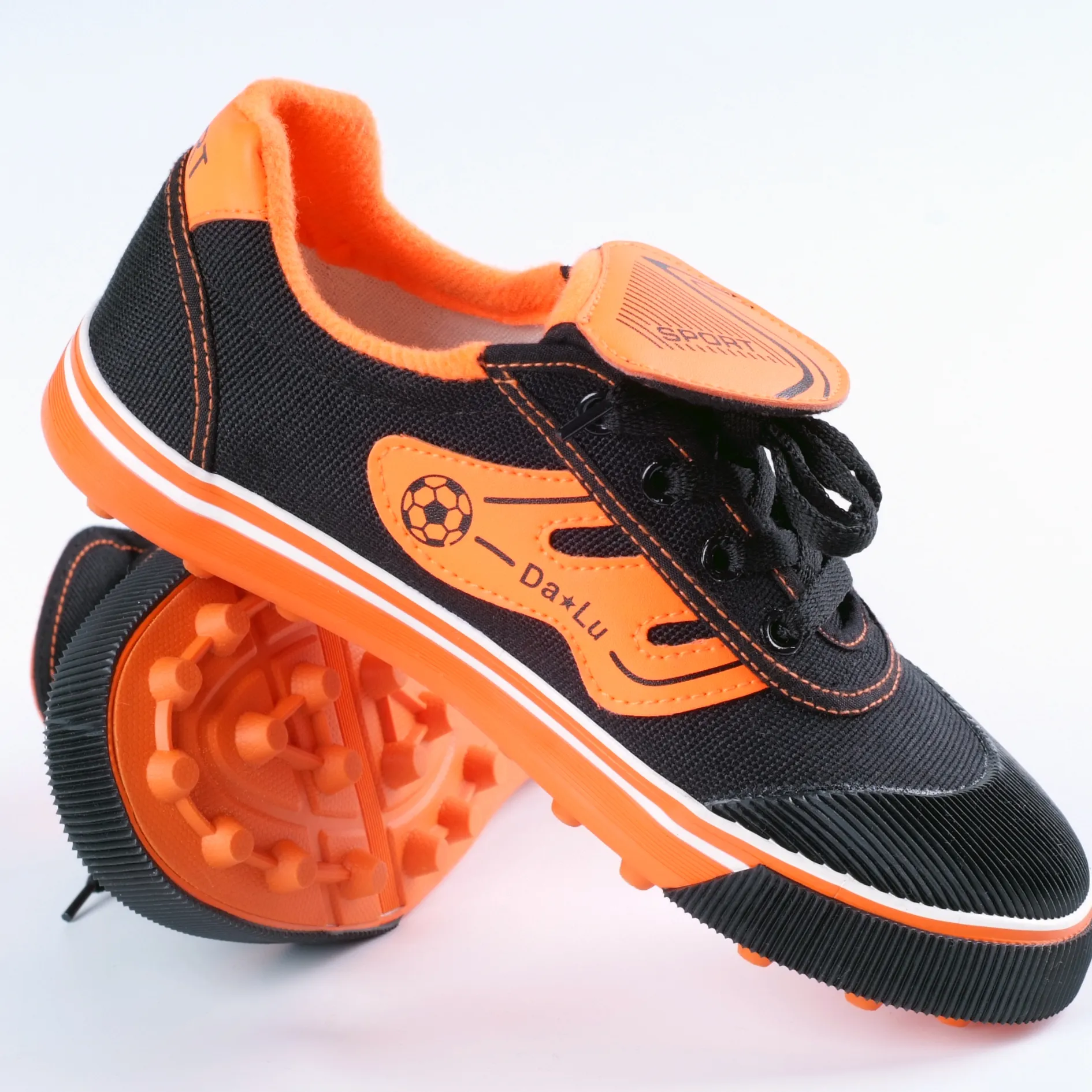 Zapatillas de deporte atléticas para hombre y niño, suela de goma superior para uñas, para exteriores, correr, fútbol, novedad