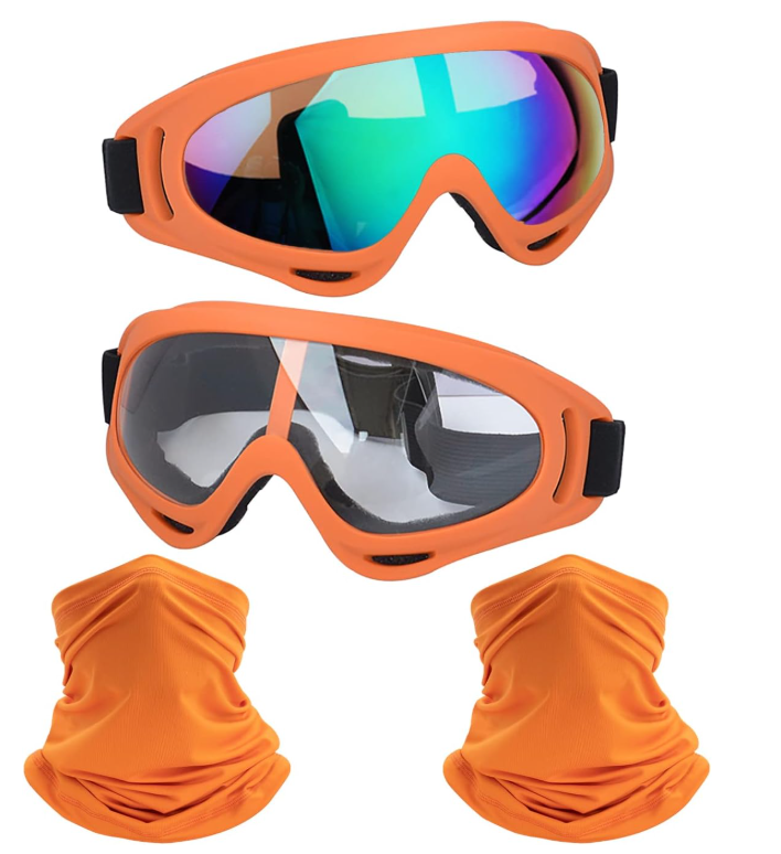 1 paire de lunettes + 1 masque Orange