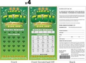 Cartes à gratter de loterie à gros prix, fabrication en gros, impression numérique personnalisée, billets de loterie à gratter, billets de loterie - Product Image 4