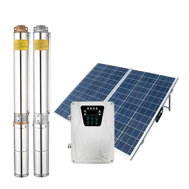 Pompa tenaga surya irigasi pertanian untuk dijual Cina 4 inci 1100w air listrik Ce pompa sumur tenaga surya 72v 3 tahun 72 FULANKE