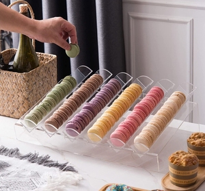 , 6-slot tầng món tráng miệng chủ cho cửa hàng bánh ngọt & bên Acrylic <span class=keywords><strong>Macaron</strong></span> hiển thị đứng - Product Image 3
