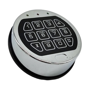 Prezzo economico tastiera rotonda cromata combinazione elettronica blocco codice password per cassetta di sicurezza e sportello del bancomat - Product Image 1