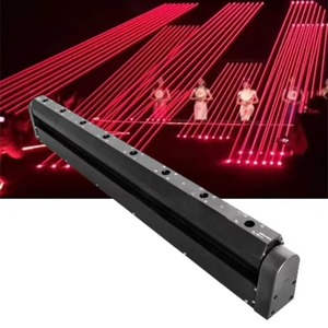 BOTAI 4W Moving Red Laser Bar <strong>Light</strong> DMX512 Control Mode LED Source for Stage DJ Concert <strong>FX</strong> 8x500mW Diodes Night Club Lighting - Product Image 1