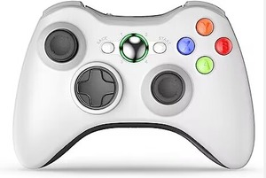 Veri kurbağa beyaz USB kablosuz oyun kolu Gamepad denetleyicisi için Xbox 360/360 ince Windows 10/11 PC oyunları ile uyumlu - Product Image 2