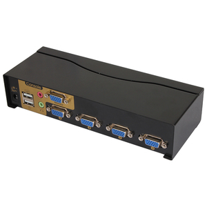 VCOM热键控制台式计算机KVM选择器盒4端口VGA USB KVM开关4进1出 - Product Image 5