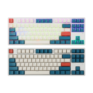 KN01C Ocean Blue/Pink Gaming <strong>keyboard</strong> TKL Capacitive <strong>keyboard</strong> 30g/45g Aluminum Plate 87 Keys wireless <strong>keyboard</strong>