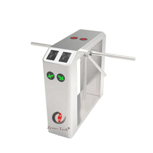Günstiger Preis 304 Edelstahl Voll automatischer Finger abdruck RFID-Karte Zugangs kontroll system Stativ Drehkreuz für Fabrik und Fitness studio - Product Image 1
