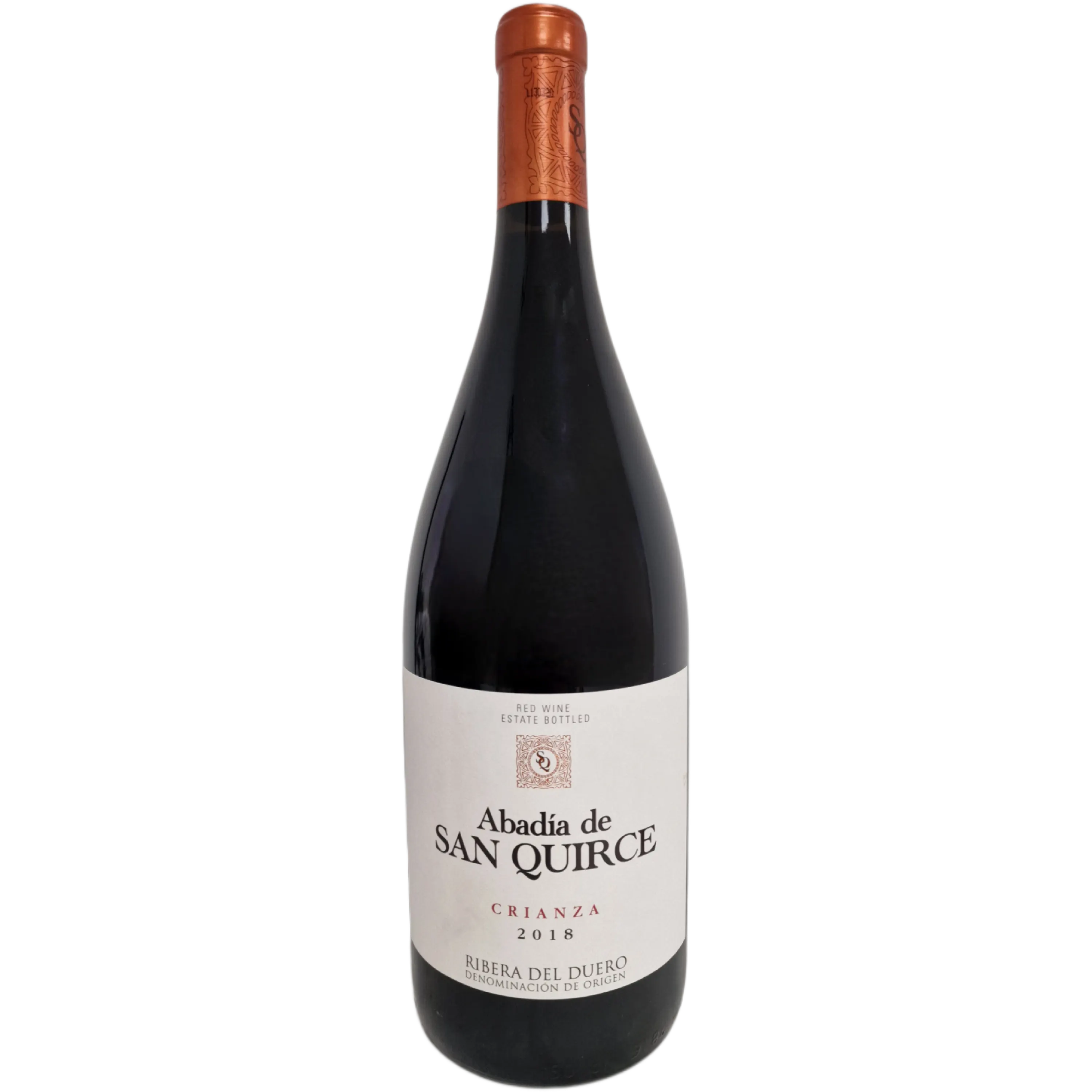 Vino rosso spagnolo di alta qualità Abadia San Quirce DO Ribera del Duero Crianza per tavolo bottiglia da 1500ml 14,5%