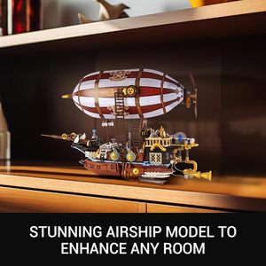 <strong>Science</strong> Fiction Mechanical Aesthetic <strong>Building</strong> <strong>Block</strong> Model of Airship Educational Toy <strong>Building</strong> <strong>Block</strong> Set Toy for Kids - Product Image 5
