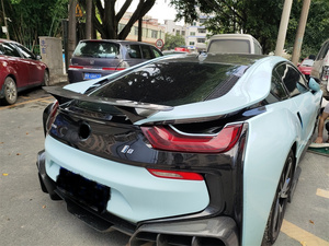 BMW i8をEBスタイルのカーボンファイバーフロントバンパーサイドスカートリアディフューザーリアスポイラーボディキットでアップグレードするために使用 - Product Image 6