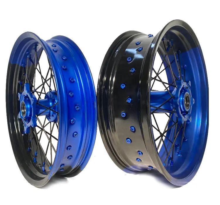 Aro para motocicleta supermoto de 17 polegadas, jantes de liga para yz125 yz250 yz450f