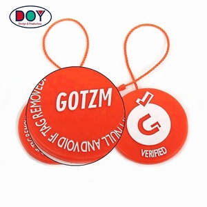 Custom 3D Nylon <strong>String</strong> Big Size Plastic Lock Elastic <strong>Loop</strong> HangTag Seal <strong>String</strong> for Garments and Bags - Product Image 4