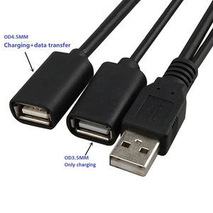 คอมพิวเตอร์2 in 1 USB C ตัวผู้ USB ตัวเมียไปยังการปรับแต่งสายแยกไมโครตัวเมีย - Product Image 2