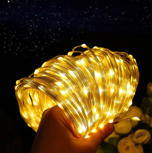 LED String Batterie Fernbedienung Silber Kupferdraht Lichterketten String Twinkle Fee LED Kupfer Lichterketten LED Fee - Product Image 2