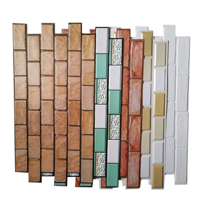 PVC 3D Panel tường 96x48cm không thấm nước và nấm mốc bằng chứng Đỏ Faux gạch 3D tấm Tường cho tường trang trí - Product Image 6