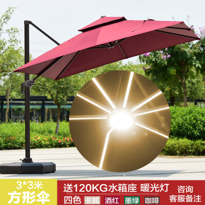 Carré solaire 3 m avec grand réservoir d'eau lumière chaude