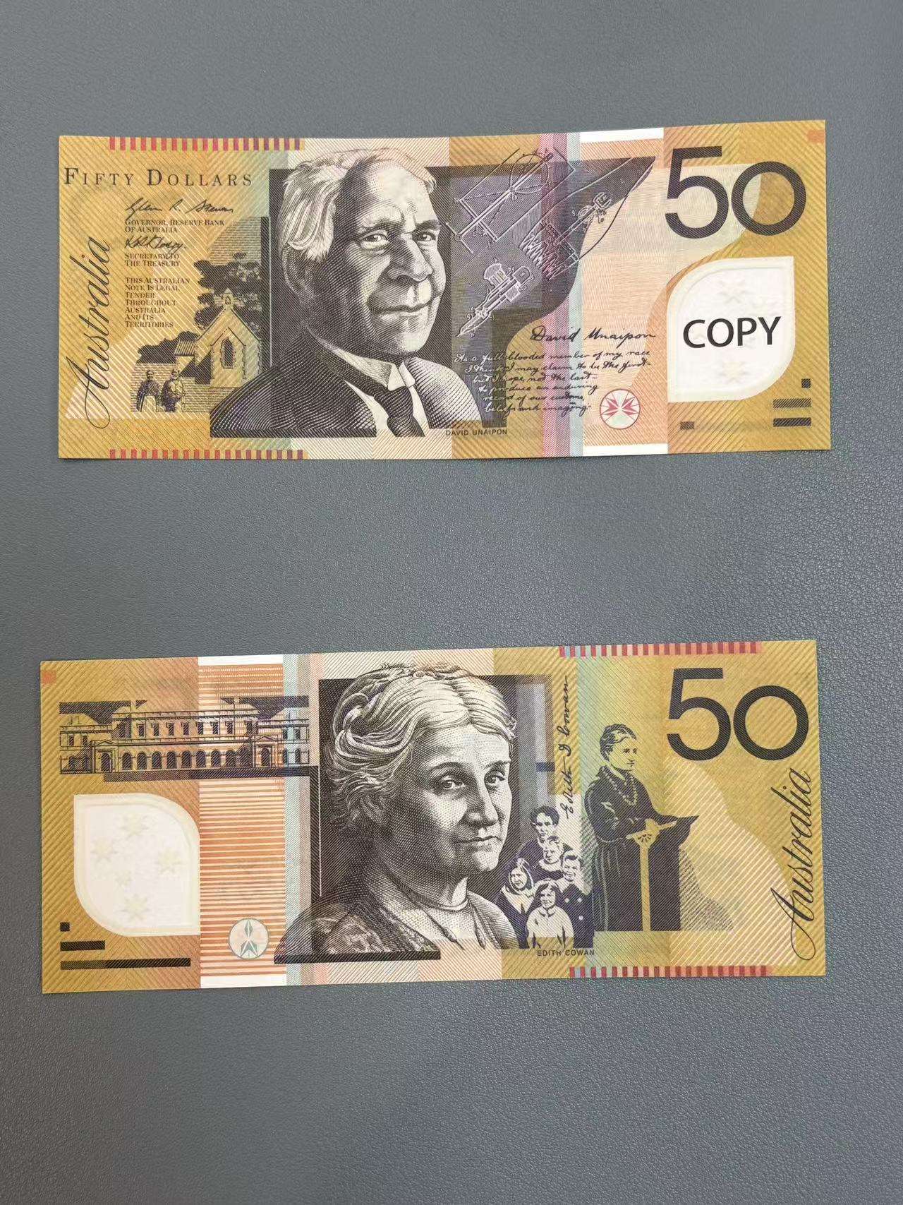 50 dollars australiens (100 pièces/douzaine)