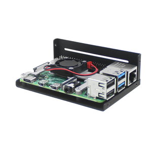Raspberry Pi 4 case Generation 4B Estuche de disipación de calor con pantalla Raspberry Pi 3B +/4B Caja de disipación de calor de plástico ABS