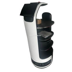 Umwelt freundlicher ABS-Material liefer roboter Panda-Muster Smart Food Delivery Robot für Restaurant - Product Image 3
