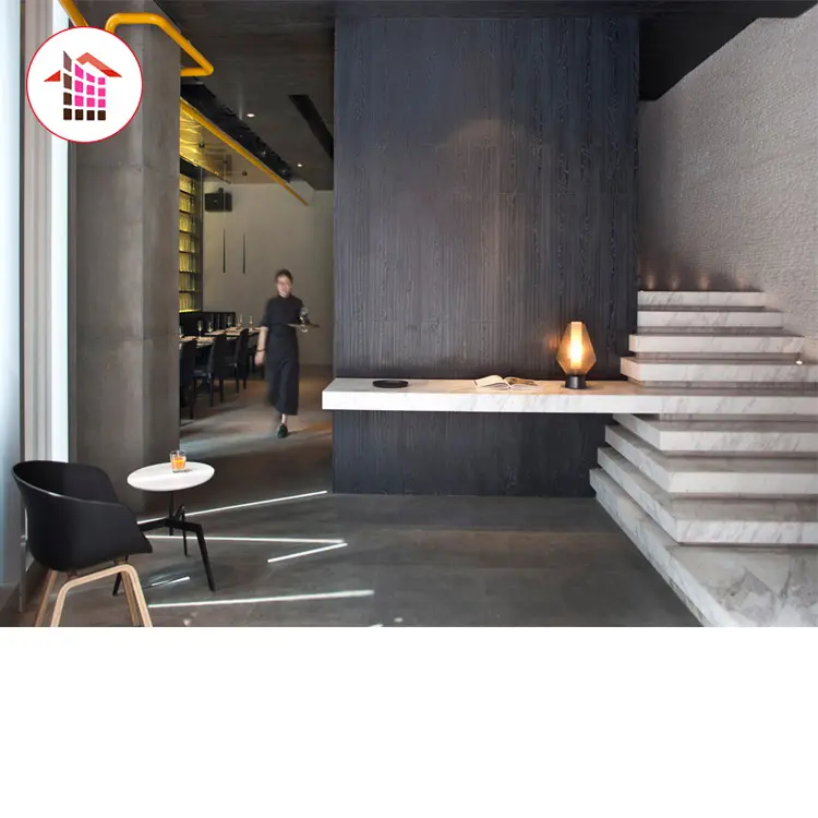 Escalones de escalera de piedra para interior, escalones modernos de China, mármol Natural, LOVE Home, piedra contemporáneo de 20-30mm CN;GUA Hotel