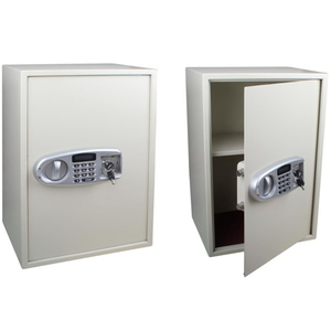 Caja DE SEGURIDAD ignífuga de doble seguridad con cerradura de llave y código eléctrico, caja de seguridad con alarma anormal para oficina, hotel o habitación de hotel - Product Image 5