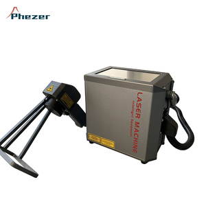 Máquina de marcação a laser de fibra portátil 20W 30W 50W Mini Hand-Held Máquina de gravura para metal <span class=keywords><strong>Qr</strong></span> <span class=keywords><strong>Code</strong></span> Image Logo Print Marker