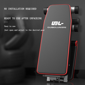 2024 High Quality Adjustable Steel <strong>Tube</strong> Dumbbell Stool Suitable for Home Use Foldable Sit up and Fitness Stool Customizable logo - Product Image 3