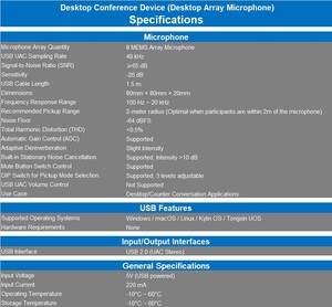 Năng Động Bảng Mảng Di Động USB Loại C 2 Mét Không Dây Microphone Rõ Ràng Ghi Âm Giọng Nói Kim Loại Xây Dựng Cho Phân Biệt - Product Image 6