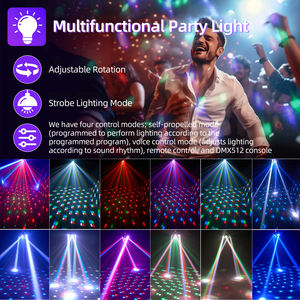 Iluminação de Palco DMX512 Ativada por Som Controle Remoto Auto Run Master Slave 18CH CRI90 Casamento Festa KTV Bar Clube Casa - Product Image 3