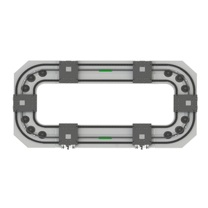 Horizontal Inside and Outside Double Track Circular Guide <strong>Rail</strong> Conveyor, Non-Standard Custom Precision Automatic Conveyor <strong>System</strong>