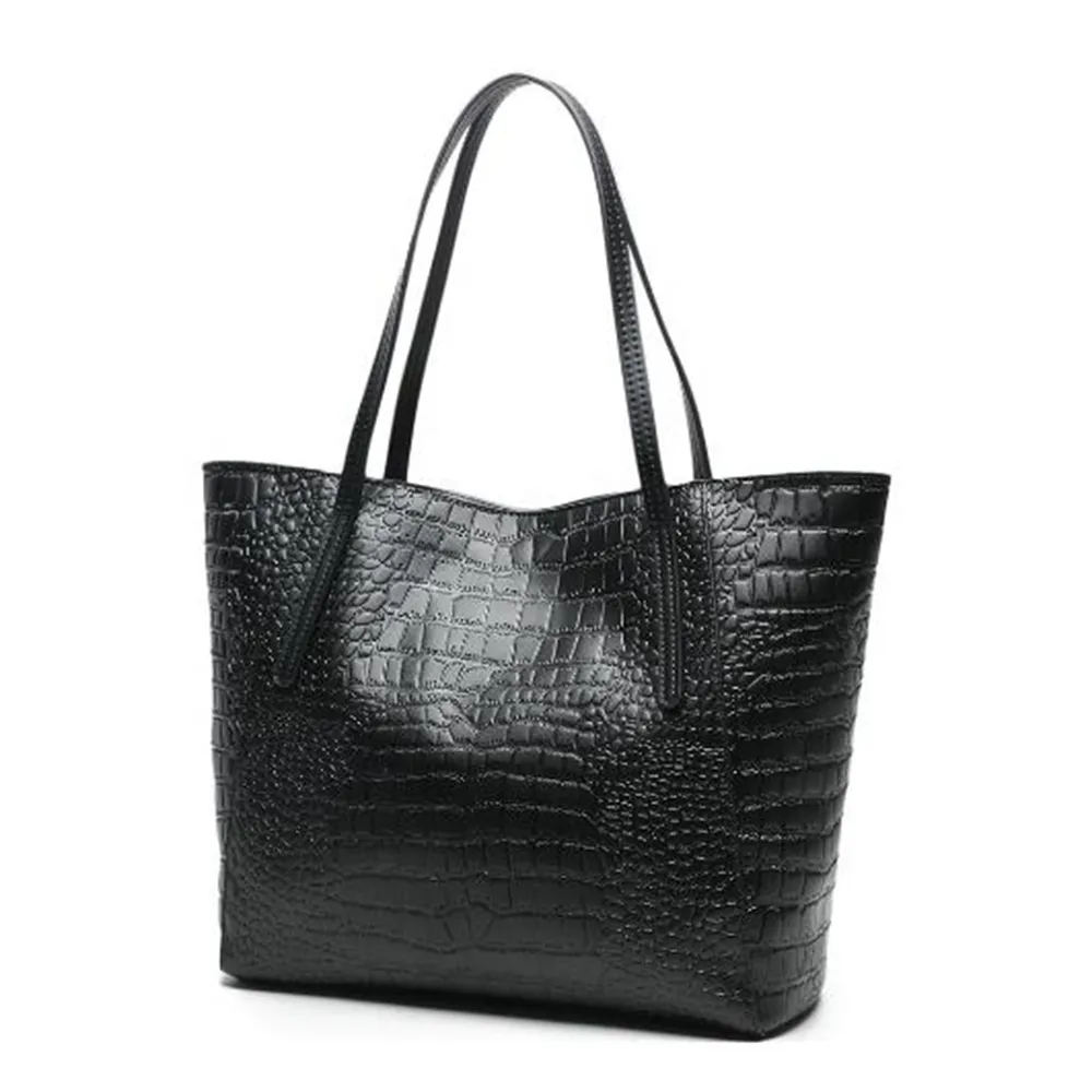 Boshiho borse Design personalizzato da donna modello coccodrillo Cow Pu tote bag classico