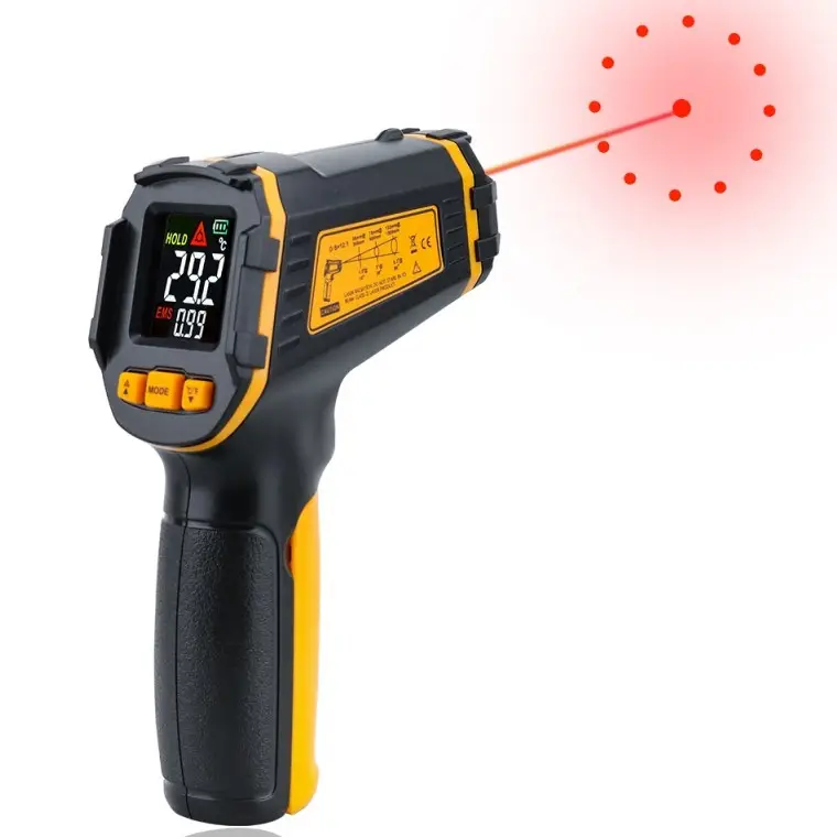 ST490 + thermomètre industriel thermomètre infrarouge sans contact, compteur de température Laser pour industriel