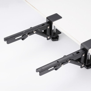 DIY Iron Folding Bracket <strong>Functional</strong> Hardware <strong>Computer</strong> Keyboard Tray Clamp Wood Panel Undermount Base Stand Arm Rest Desk - Product Image 3