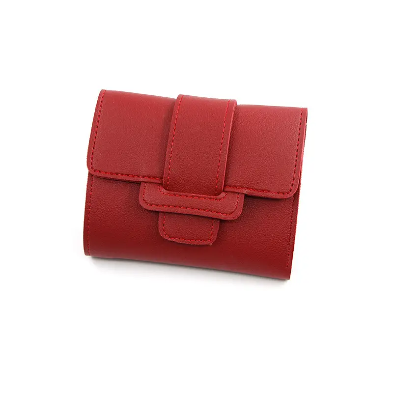 女性の財布ショート段落小三固体色変更証明書クラッチバッグ財布