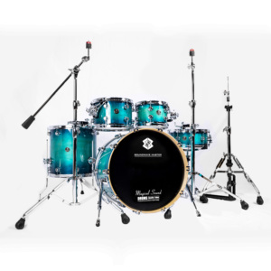 SWM Blue Baked Enamel Premium Drum Set, adaptándose a bateristas de todos los niveles con tono excepcional. - Product Image 2