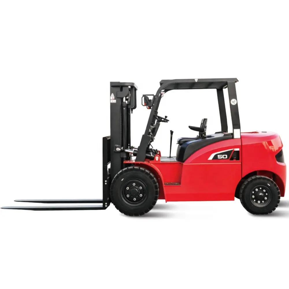 Fabrika kaynağı 4ton 4.5ton 5ton dizel Forklift forkliftler ve malzeme taşıma ekipmanları kaliteli depo yükleyici