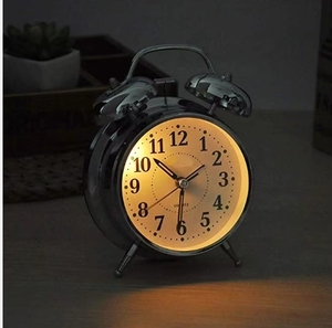 4 Zoll Creative Bell Wecker Schlafzimmer Wecker mit Hintergrund beleuchtung