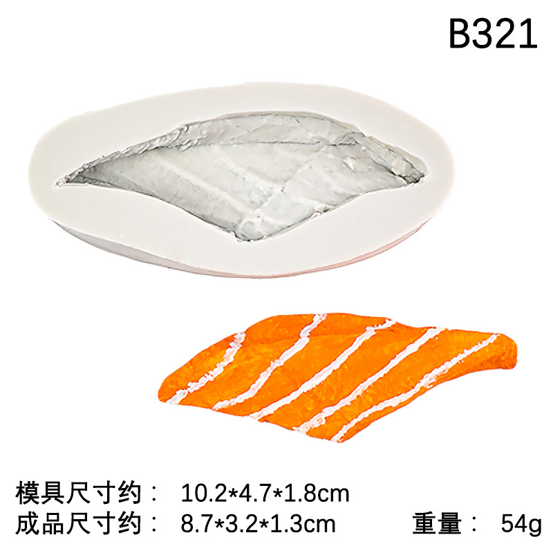 4 # Filetes de salmón B321, gris