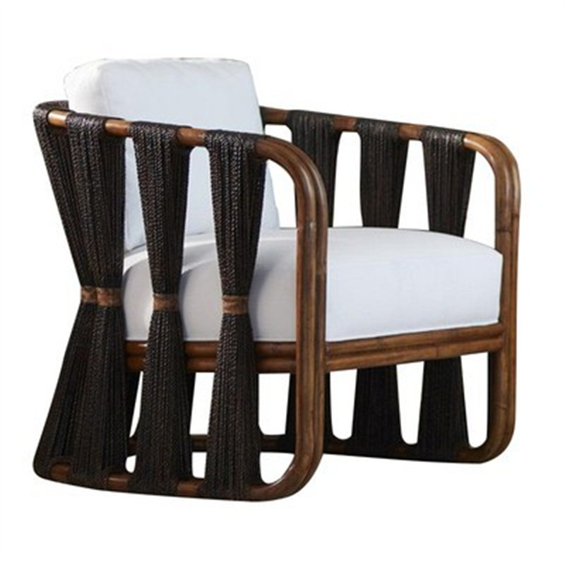 Dark-colored single sofa