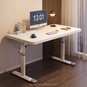 Mesa de estudio blanca de altura ajustable, escritorio de computadora para niños de estilo rojo con función de elevación para uso doméstico - Product Image 4