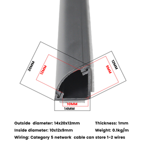 PVC üçgen su geçirmez toz geçirmez elektrik kablosu kanal kanal ağ kablosu kanal - Product Image 6