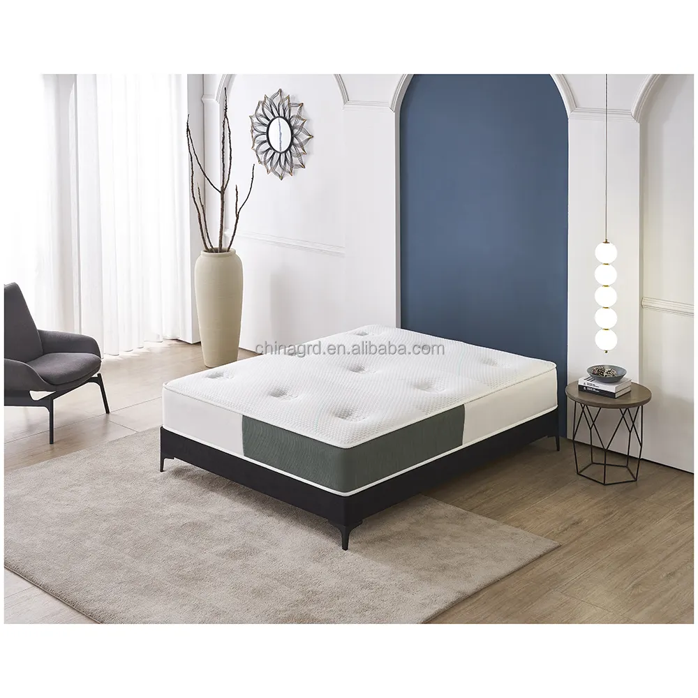 Lit en latex hypoallergénique matelas en mousse à mémoire de forme à ressorts matelas pneumatique lit et matelas king size de haute qualité pour hôtels