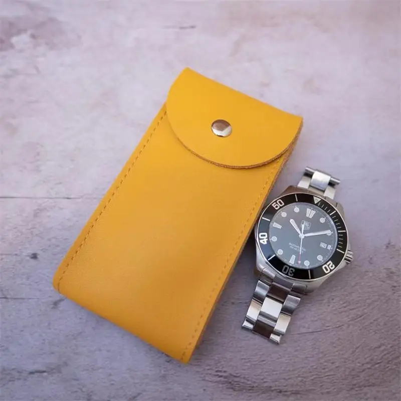 נייד עור מפוצל שעון כיס אחסון תיק ומארגן שעון נסיעות מקרה עבור גברים ונשים
