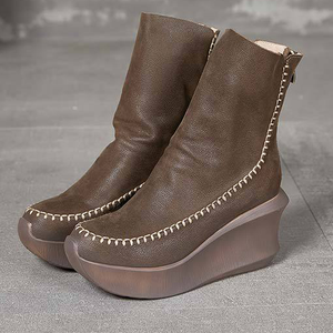 יצרן נעליים במפעל מותאם אישית סיטונאי oem גברת עקבים גבוהים פלטפורמה גבוהה באיכות גבוהה אמיתי עור קרסול לנשים 2025 - Product Image 5